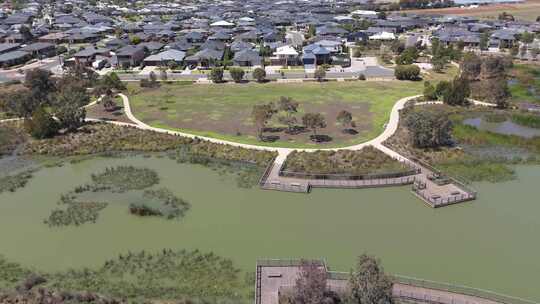 城市景观空中小镇