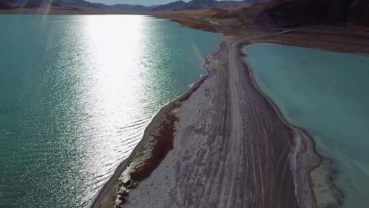 西藏高原湖泊 双生湖达绕措和物玛错