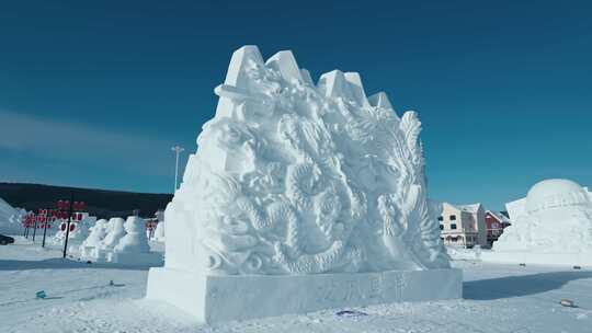 内蒙古阿尔山冰雕雪雕建筑