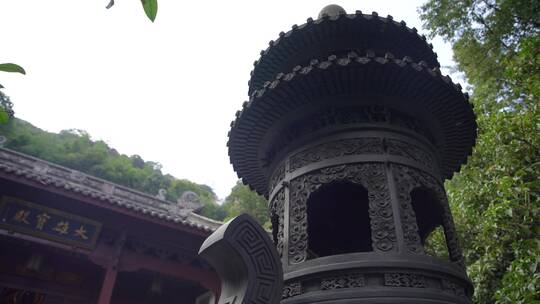 杭州飞来峰韬光寺建筑风景