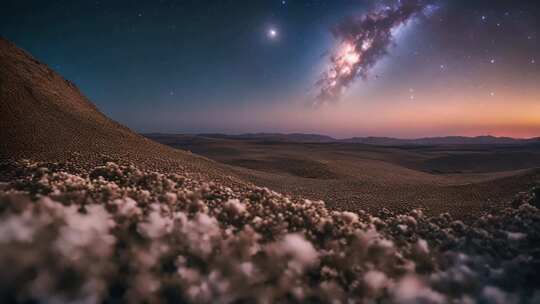 沙漠星空全景