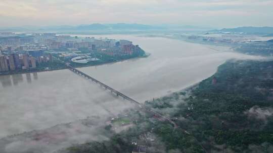 钱塘江日出 钱江一桥  杭州日出大景