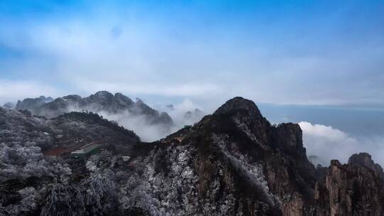 黄山云海雪景图