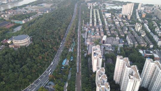 航拍湖北武汉城市风光宣传片