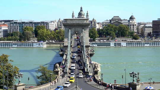 布达佩斯匈牙利大桥视频素材模板下载
