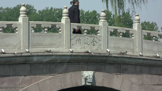 北京什刹海石桥旅游风景名胜