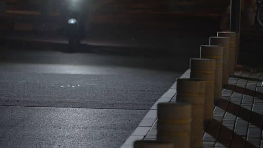 路灯 夜晚空镜 道路夜景视频素材模板下载