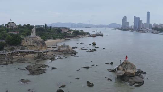 厦门鼓浪屿郑成功石雕像