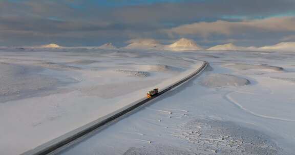 扫雪，卡车，铲雪，雪