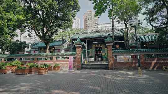 香港油麻地天后庙视频素材模板下载