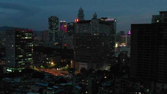 广州越秀区傍晚城市建筑视频素材模板下载