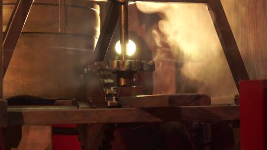 赛博朋克蒸汽机齿轮机械工程时代工业革命视频素材模板下载