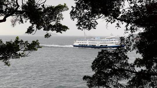 香港大海边的风景