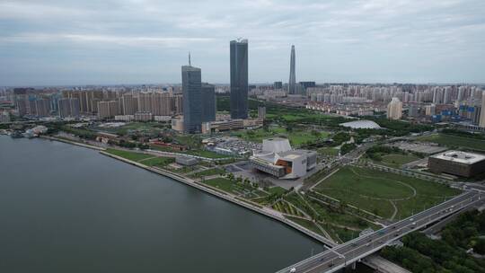天津滨海新区于家堡航拍