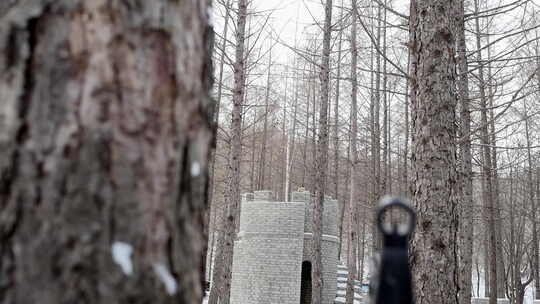 冬季雪地真人cs户外竞技运动