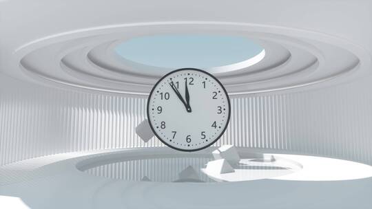 时间钟表光阴流逝创意空镜
