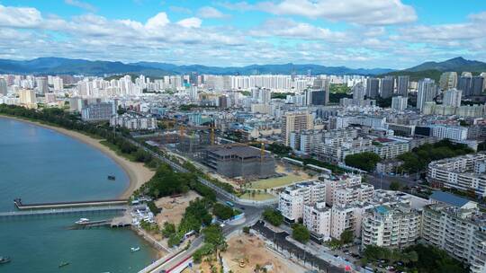 三亚河城市风景风貌