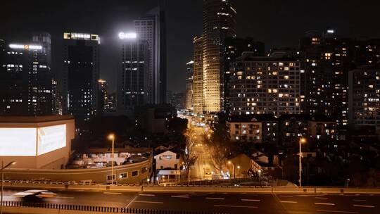 静安区夜景延时