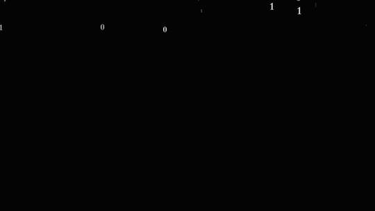 01二进制数字掉落视频带通道