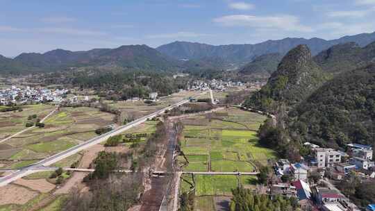 桂林兴安县白石乡田园山景