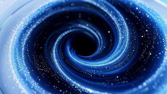 科技感蓝色漩涡圆形科技特效动画背景