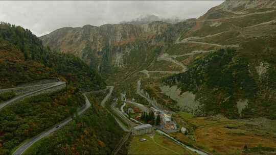 Furka Pass，瑞士，阿尔卑斯山，