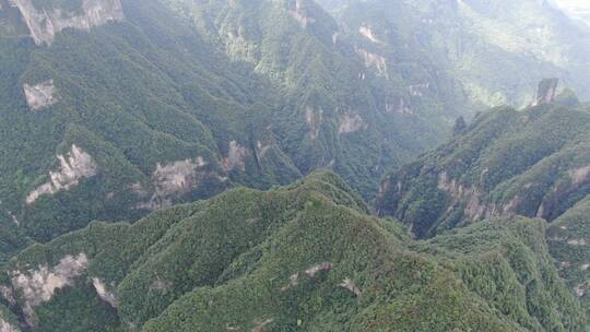 湖南张家界天门山5A景区航拍