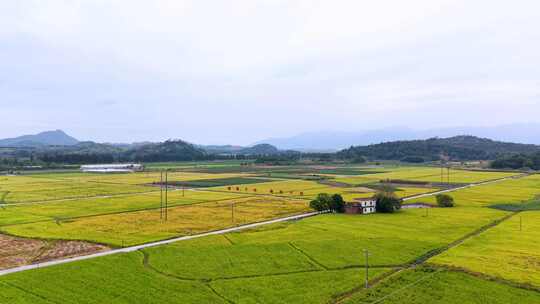 航拍韶关乐昌长来美丽乡村风景