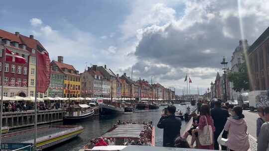 北欧丹麦首都哥本哈根码头