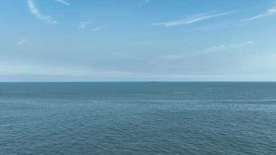 蓝色大海航拍飞向大海天空海洋风景唯美大海