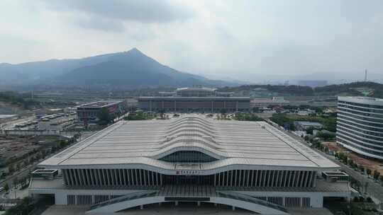 航拍福建莆田市会展中心