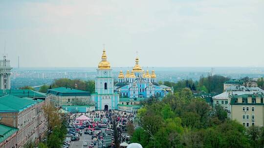 乌克兰基辅的蓝色教堂