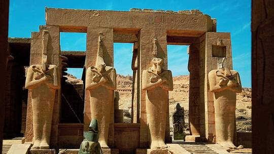 古埃及神庙中的石雕