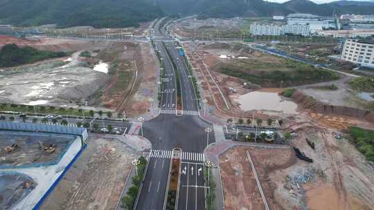 福建省南平市武夷新区古闽大道航拍