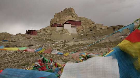 西藏阿里古格王朝遗址视频素材模板下载