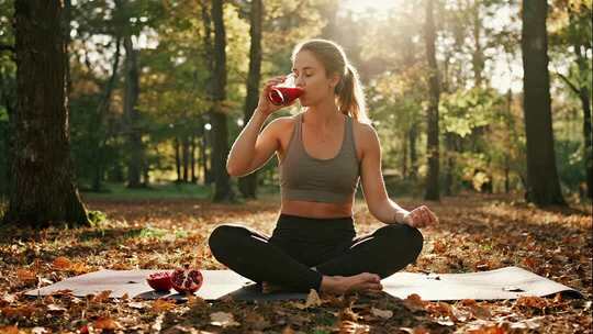 立秋户外瑜伽健康生活方式视频