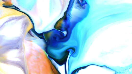 抽象彩色流体涂料背景1视频素材模板下载