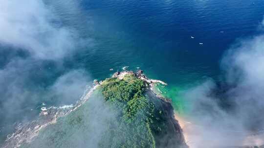 广东阳江海陵岛旅游风光航拍