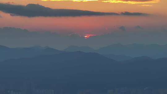 莆田清晨远山日出