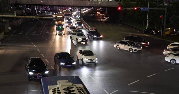 升格 慢动作 出租车 车流 汽车 过马路