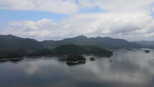 千岛湖景观的鸟瞰