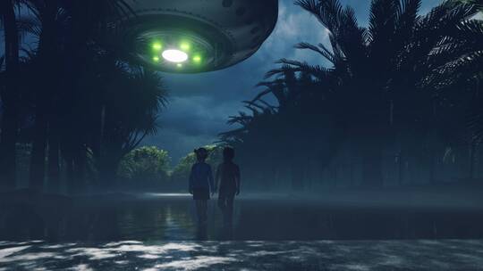 UFO外星人视频素材模板下载