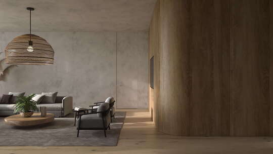 现代化的室内客厅简约设计