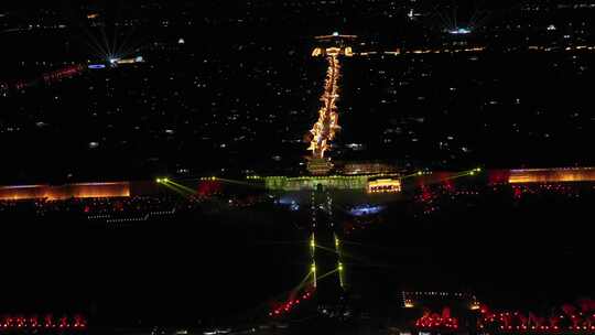 古城 建筑 古建筑 夜景 风景 航拍