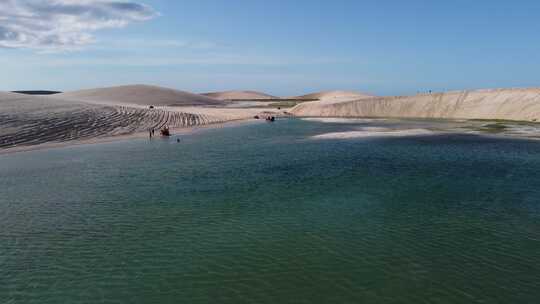 杰里科阿科阿拉巴西。热带风景度假旅行。巴西东北部。