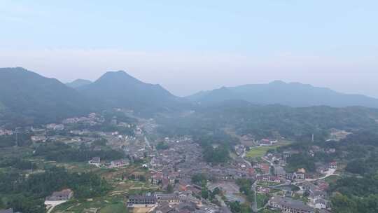 湖南岳阳市张谷英村大景航拍