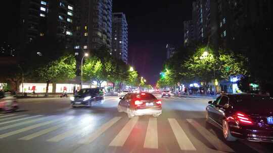 夜晚公路空镜头