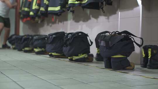 杭州消防员服饰视频素材模板下载