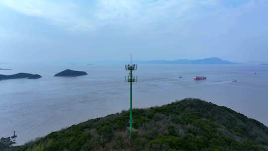 舟山虾峙门航道 六横岛雷达站