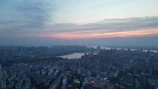 江西九江建设九江大景航拍